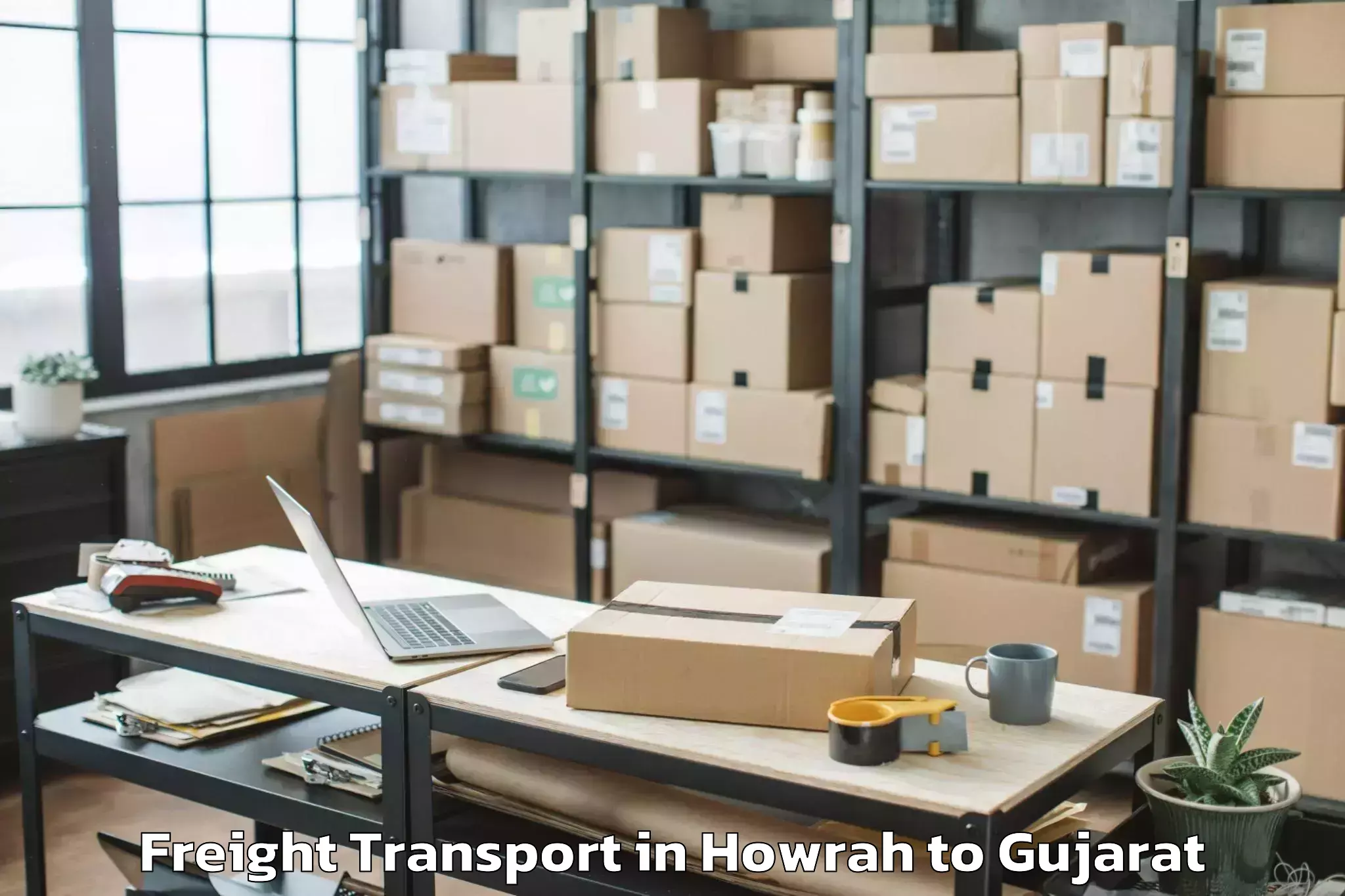 Book Your Howrah to Bagasra Freight Transport Today